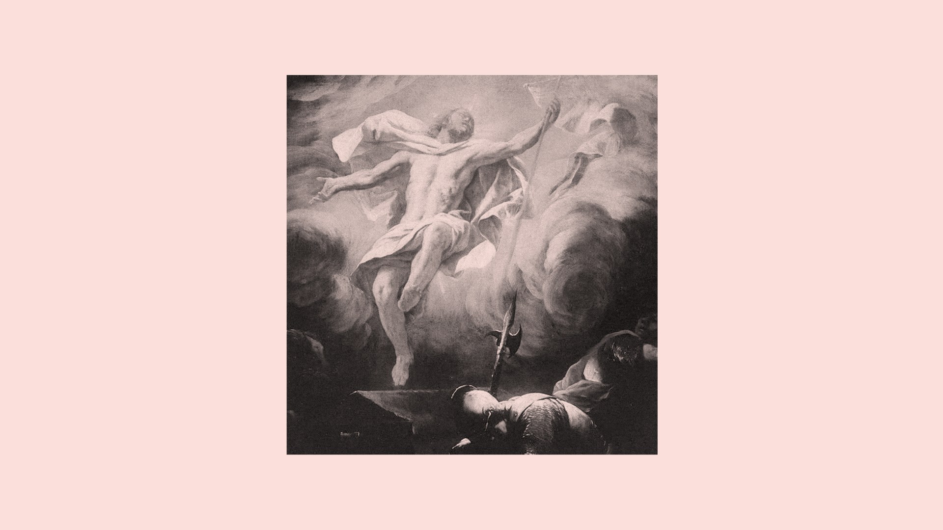 Jesus being resurrected