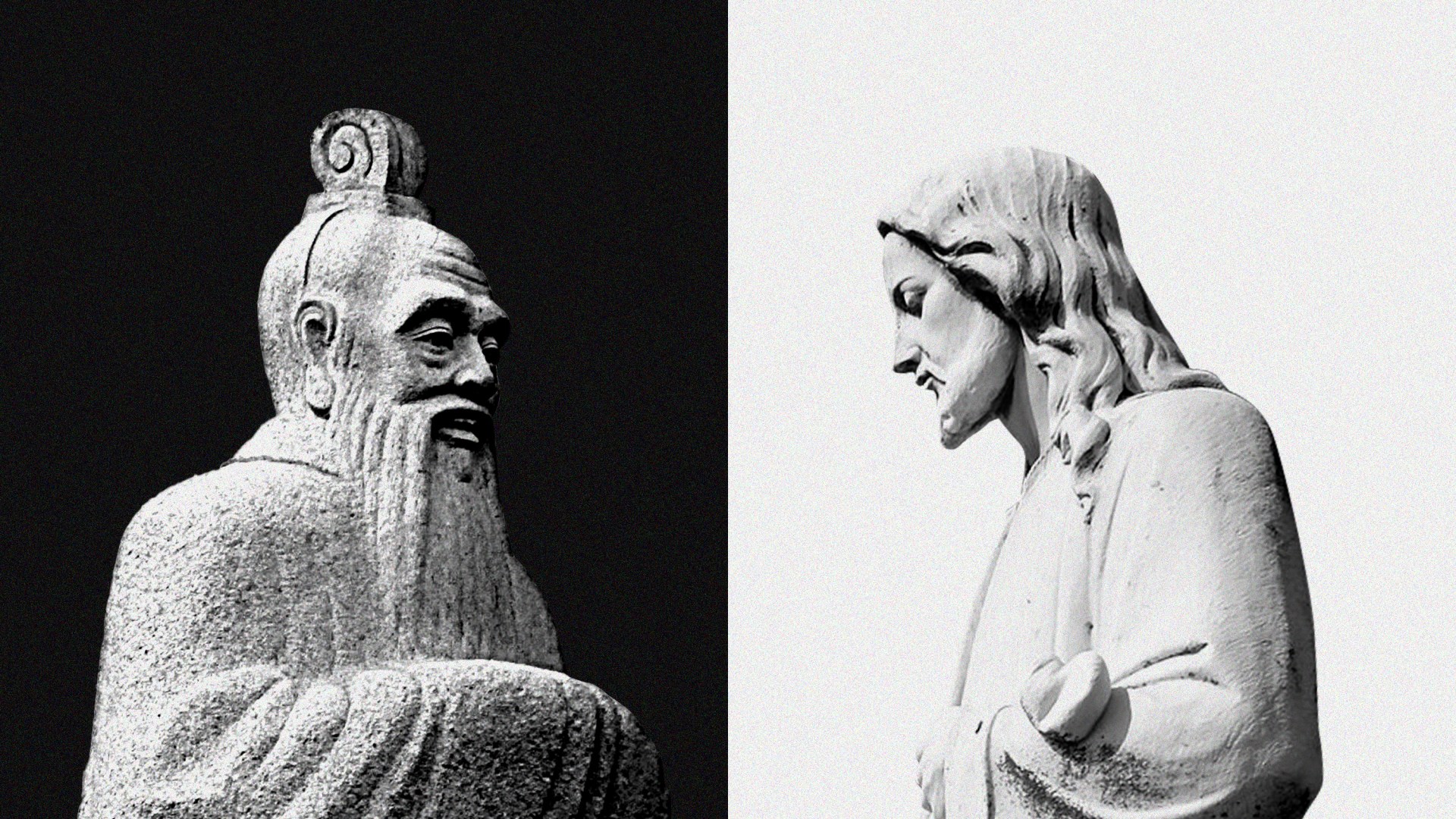 Confucius (left) and Christ (Right)
