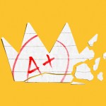 A crown made from an A+ graded homework paper.