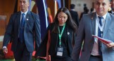 Hannah Yeoh, the Malaysia Minister of Youth and Sports, seen during the 46th ASEAN summit in May 2025.