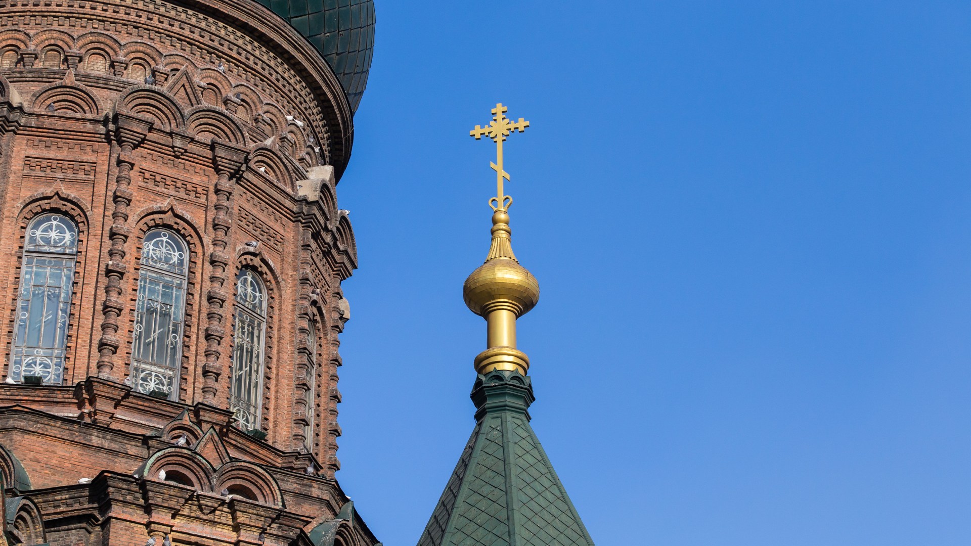 Saint Sophia Cathedral in Harbin City, China.