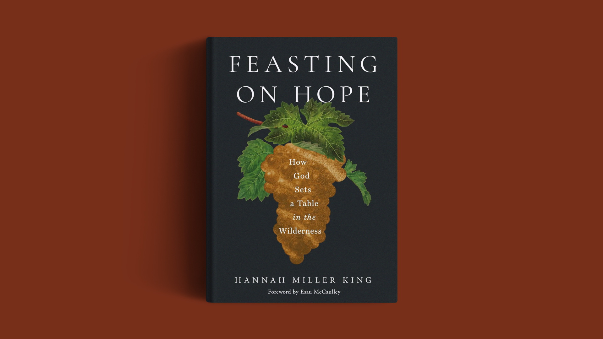 一本置于橘色背景上的书。